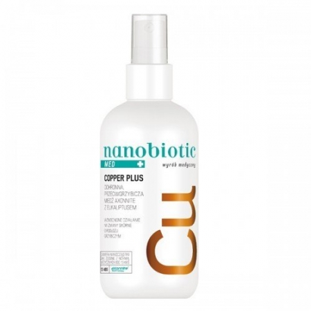 NANOBIOTIC Cooper Plus MED przeciwgrzybicza MIEDŹ - wyrób medyczny 150ml